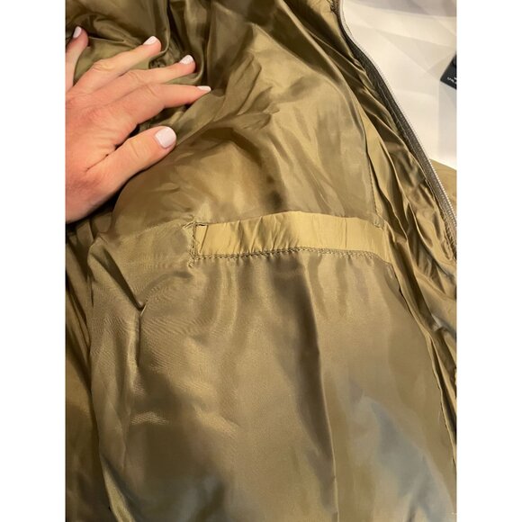 White Mark Puffer Coat Olive Green 3XL NWT Lightweight Quilted Winter Outerwear - Picture 5 of 12